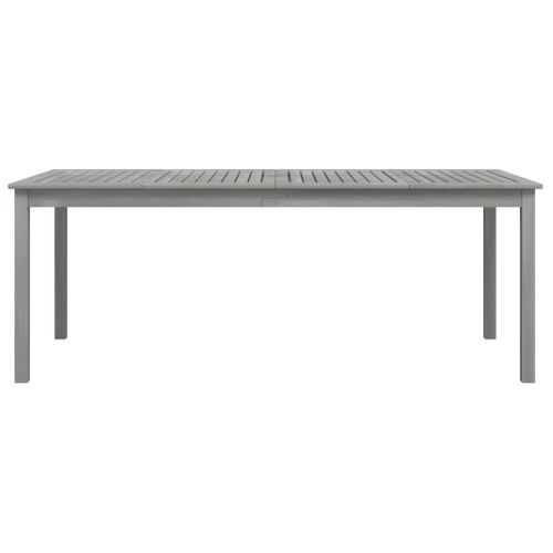 Table De Jardin Gris 200x100x75 Cm Bois D'acacia Solide