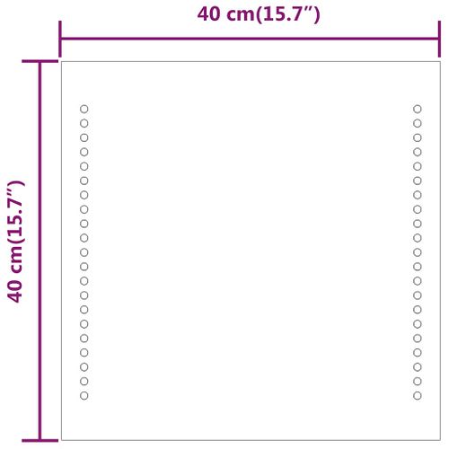 Miroir De Salle De Bain à LED 40x40 Cm
