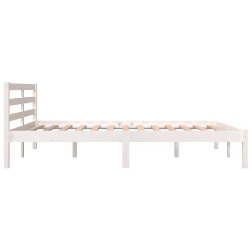 Cadre De Lit Sans Matelas 120x190 Cm Blanc