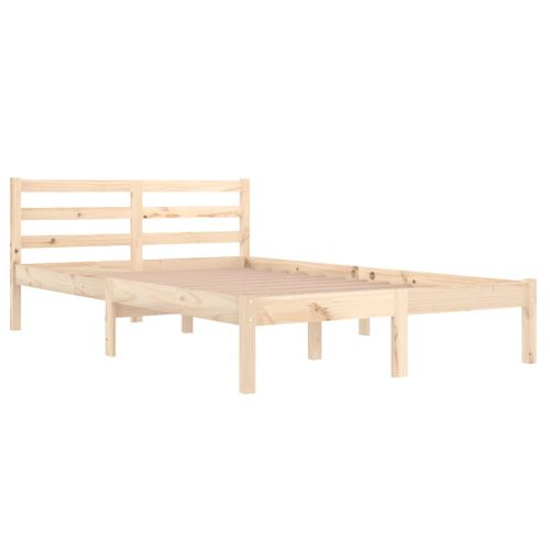 Cadre De Lit Sans Matelas Bois De Pin Massif 120x200 Cm