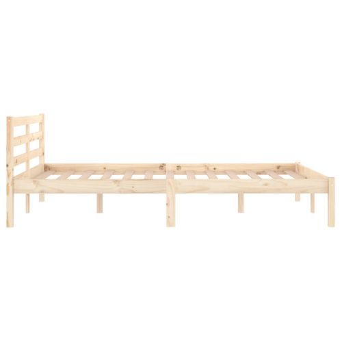 Cadre De Lit Sans Matelas Bois De Pin Massif 120x200 Cm