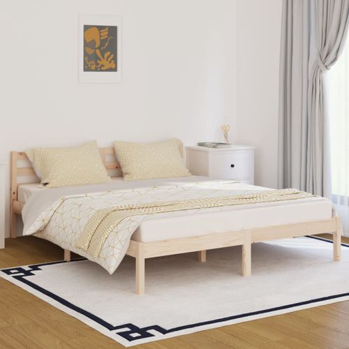 Cadre De Lit Sans Matelas Bois Massif De Pin 160x200 Cm