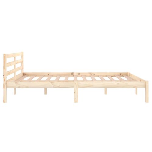 Cadre De Lit Sans Matelas Bois Massif De Pin 160x200 Cm
