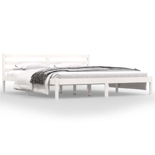 Cadre De Lit Sans Matelas 180x200 Cm Blanc