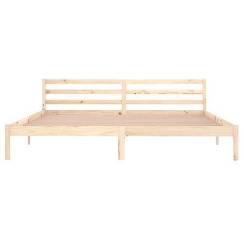 Cadre De Lit Sans Matelas Bois Massif De Pin 200x200 Cm