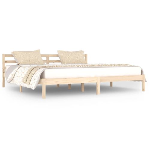 Cadre De Lit Sans Matelas Bois Massif De Pin 200x200 Cm
