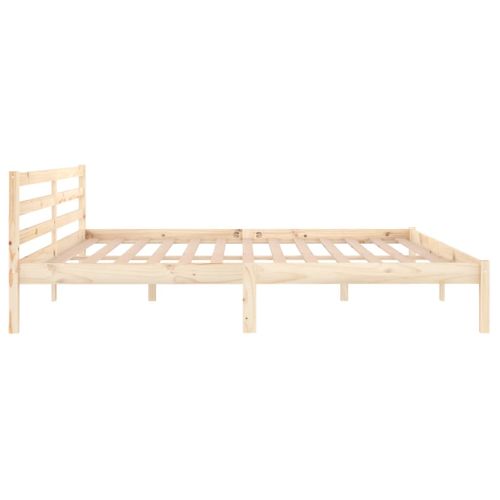 Cadre De Lit Sans Matelas Bois Massif De Pin 200x200 Cm