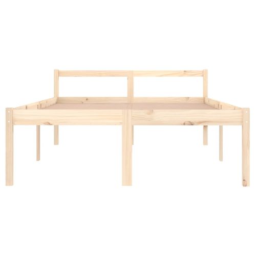 Cadre De Lit Bois De Pin Massif 135x190 Cm Double