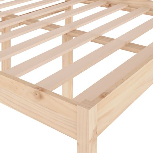 Cadre De Lit Bois De Pin Massif 120x200 Cm
