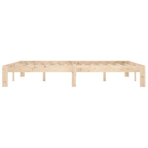 Cadre De Lit Sans Matelas Bois Massif De Pin 160x200 Cm