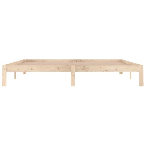 Cadre De Lit Sans Matelas Bois Massif De Pin 200x200 Cm