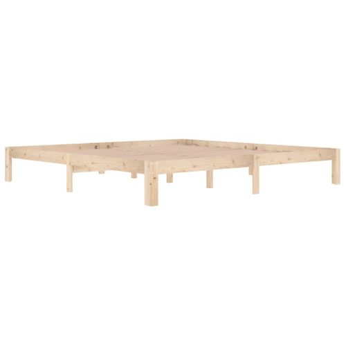 Cadre De Lit Sans Matelas Bois Massif De Pin 200x200 Cm