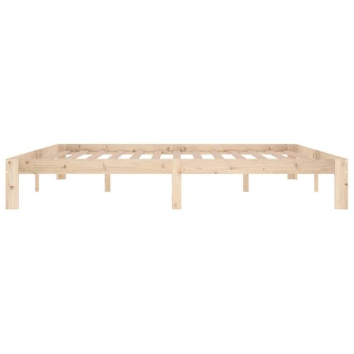 Cadre De Lit Sans Matelas Bois Massif De Pin 200x200 Cm