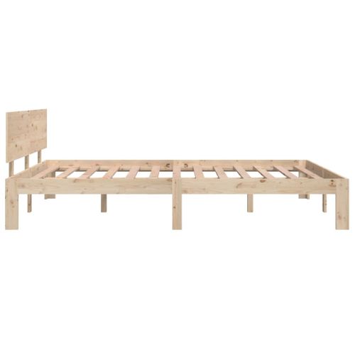 Cadre De Lit Sans Matelas Bois Massif De Pin 140x200 Cm
