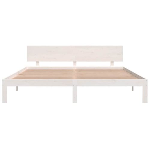 Cadre De Lit Sans Matelas Blanc 180x200 Cm