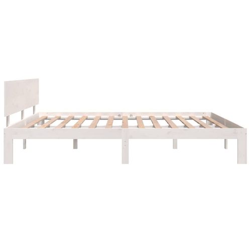 Cadre De Lit Sans Matelas Blanc 180x200 Cm