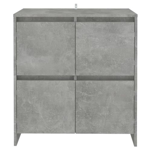 Buffets 2 Pièces Gris Béton 70x41x75 Cm Bois Contreplaqué