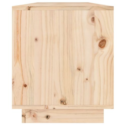Meuble TV 110,5x34x40 Cm Bois De Pin Massif