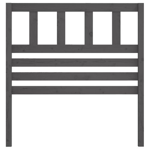 Tête De Lit Gris 81x4x100 Cm Bois Massif De Pin