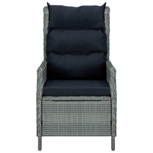 Ensemble De Salle à Manger De Jardin 9 Pièces Gris Clair