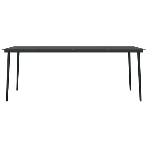 Ensemble De Salle à Manger De Jardin 9 Pièces Gris Clair