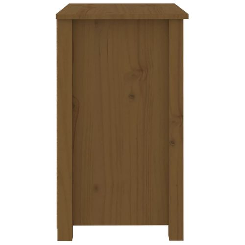 Tables De Chevet 2pcs Marron Miel 50x35x61,5 Cm Bois Pin Massif