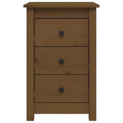 Tables De Chevet 2 Pièces Marron Miel 40x35x61,5 Cm Pin Solide