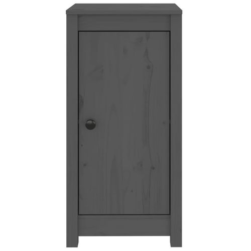 Buffets 2 Pièces Gris 39x35x80 Cm Bois Massif De Pin