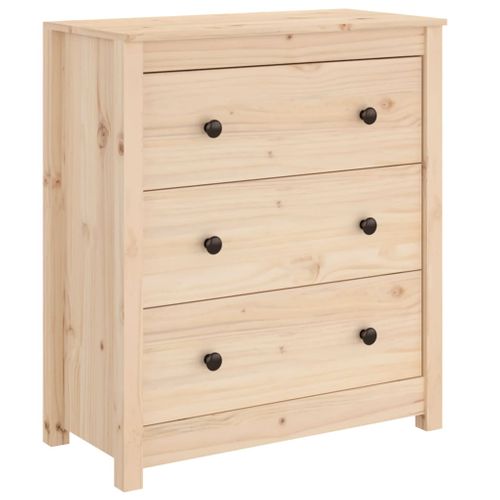 Buffet 70x35x80 Cm Bois Massif De Pin