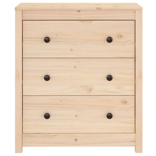 Buffet 70x35x80 Cm Bois Massif De Pin