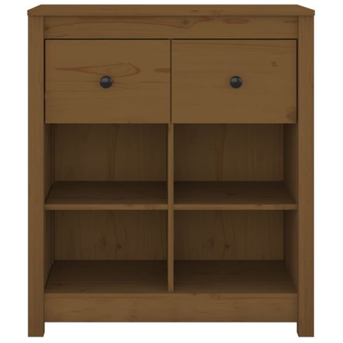 Buffet Marron Miel 70x35x80 Cm Bois Massif De Pin