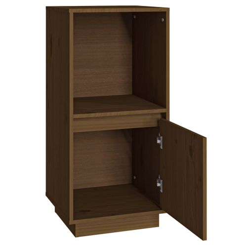 Buffet Marron Miel 38x35x80 Cm Bois Massif De Pin
