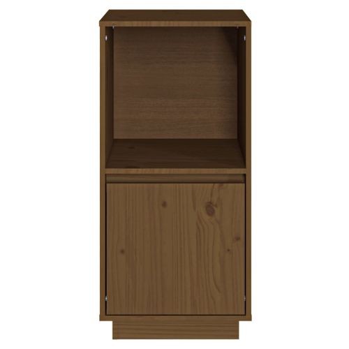 Buffet Marron Miel 38x35x80 Cm Bois Massif De Pin