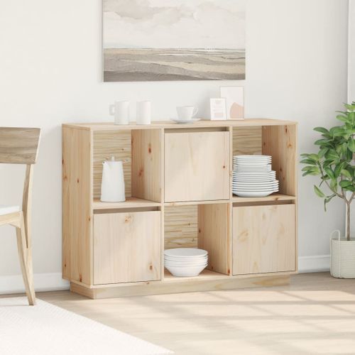 Buffet 110,5x35x80 Cm Bois Massif De Pin
