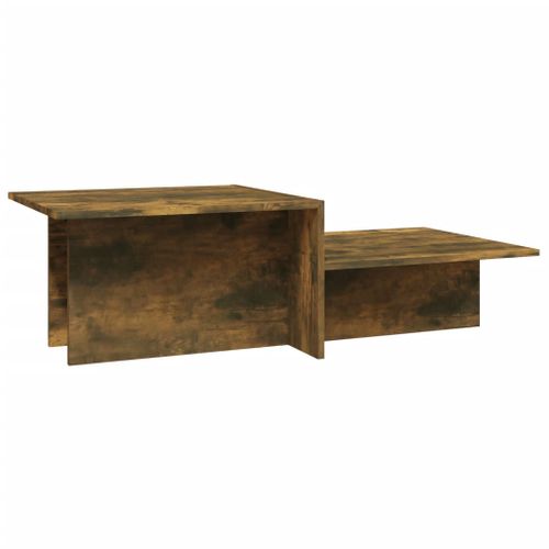 Table Basse Chêne Fumé 111,5x50x33 Cm Bois D'ingénierie