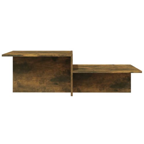 Table Basse Chêne Fumé 111,5x50x33 Cm Bois D'ingénierie