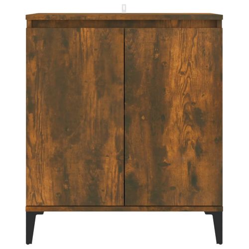 Buffet Chêne Fumé 60x35x70 Cm Bois Contreplaqué