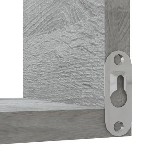 Étagère D'angle Murale Sonoma Gris 40x40x50cm Bois Contreplaqué