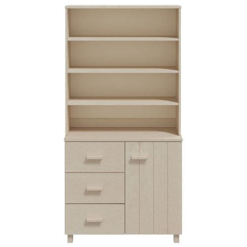 Buffet Hamar Bois Massif De Pin Marron Miel