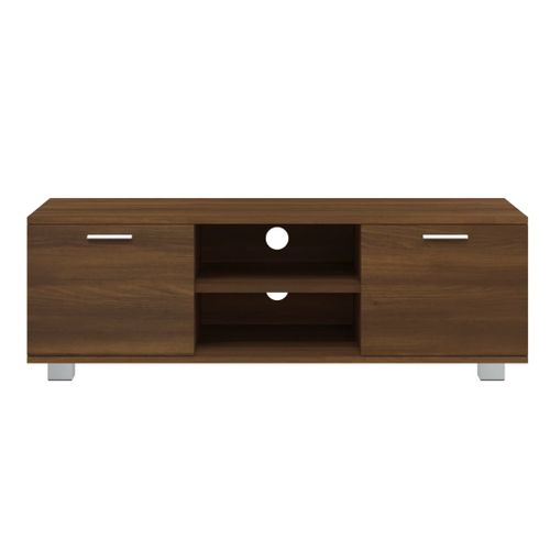 Meuble TV Chêne Marron 120x40,5x35 Cm Bois Contreplaqué