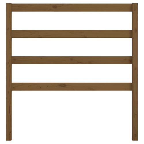 Tête De Lit Marron Miel 81x4x100 Cm Bois Massif De Pin