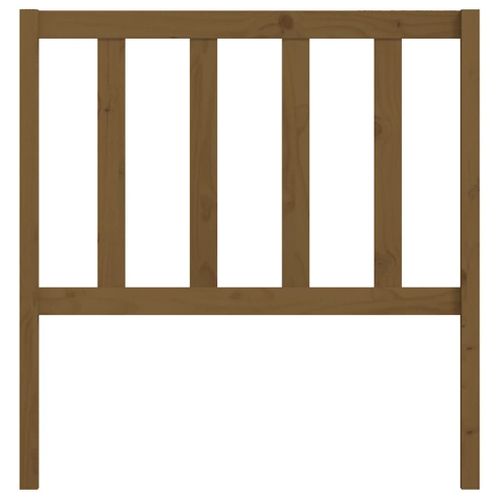 Tête De Lit Marron Miel 96x4x100 Cm Bois Massif De Pin