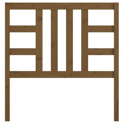 Tête De Lit Marron Miel 96x4x100 Cm Bois Massif De Pin