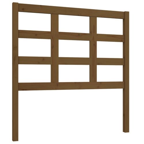 Tête De Lit Marron Miel 95,5x4x100 Cm Bois Massif De Pin