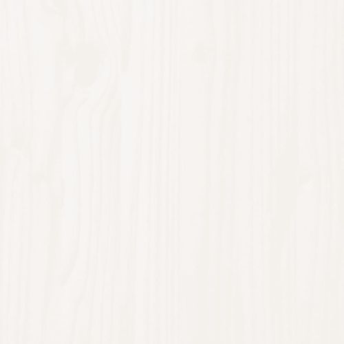 Tête De Lit Blanc 205,5x4x100 Cm Bois Massif De Pin