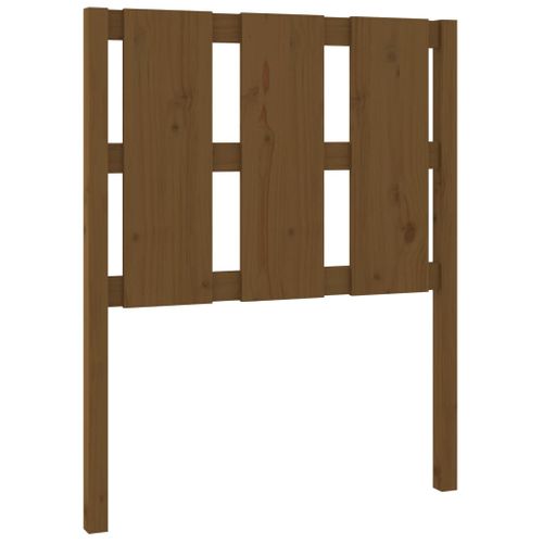 Tête De Lit Marron Miel 80,5x4x100 Cm Bois Massif De Pin