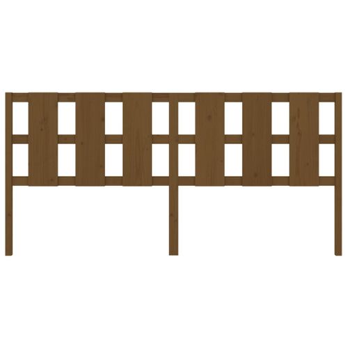 Tête De Lit Marron Miel 205,5x4x100 Cm Bois Massif De Pin