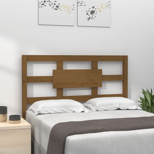 Tête De Lit Marron Miel 95,5x4x100 Cm Bois Massif De Pin