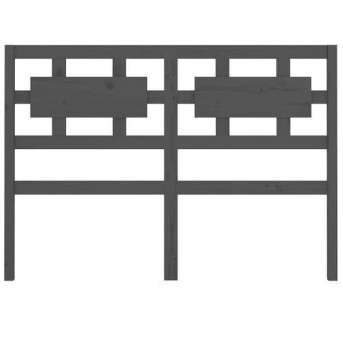 Tête De Lit Gris 205,5x4x100 Cm Bois Massif De Pin