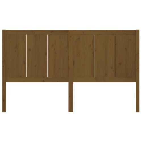 Tête De Lit Marron Miel 205,5x4x100 Cm Bois Massif De Pin